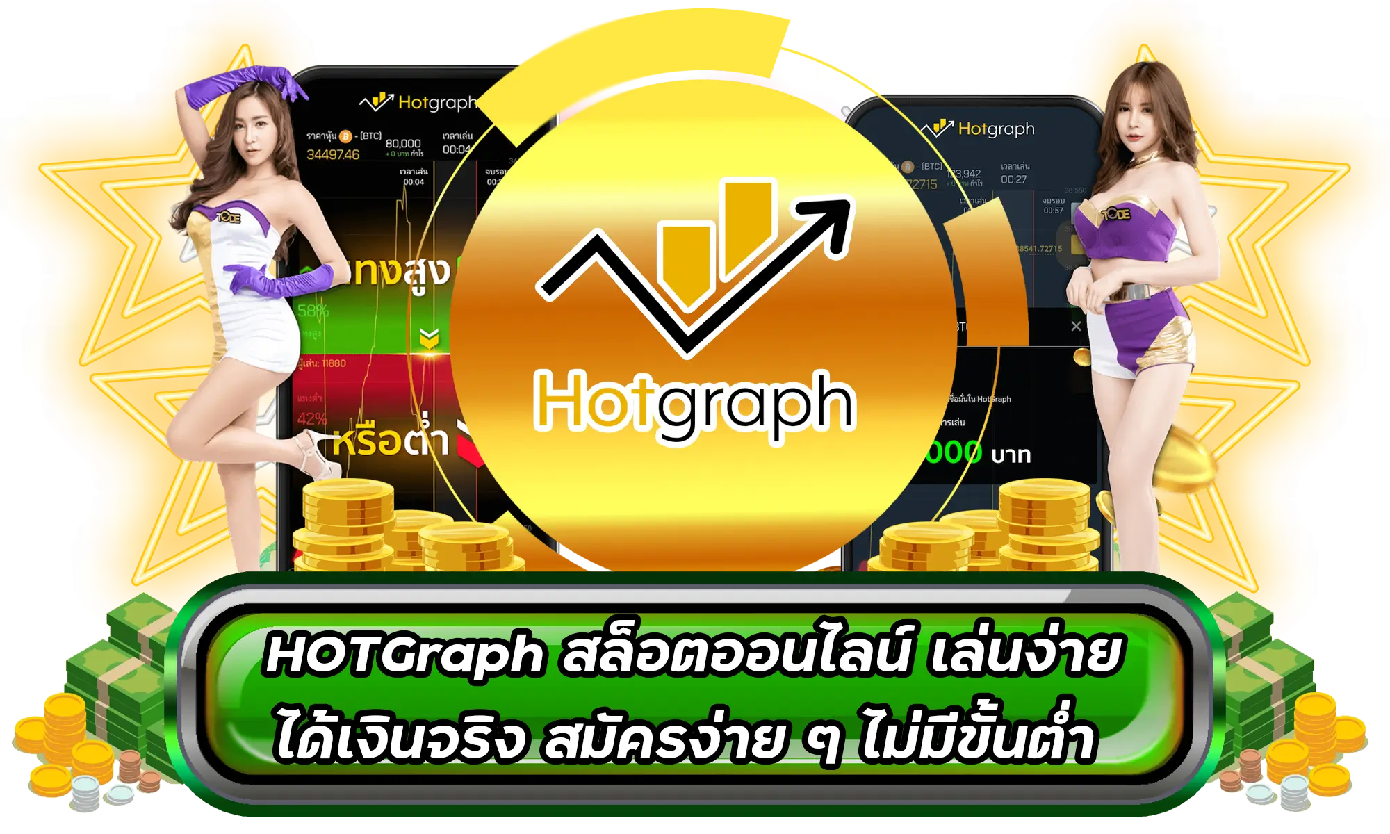 HOTGraph สล็อตออนไลน์ เล่นง่าย ได้เงินจริง สมัครง่าย ๆ ไม่มีขั้นต่ำ